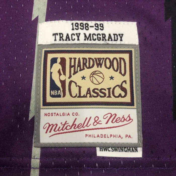 Toronto Raptors NBA Shirt 1999 Season Purple CARTER 15 McGRADY 1
