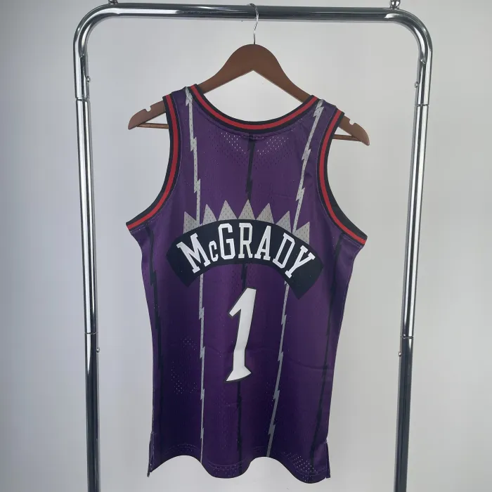 Toronto Raptors NBA Shirt 1999 Season Purple CARTER 15 McGRADY 1