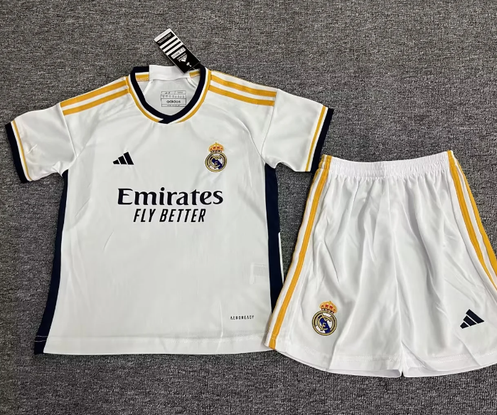 US$ 25.99 - Real Madrid 2023/2024 home full set kit (Adult and Kids ...