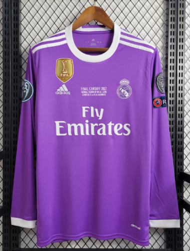 Real Madrid 2016/2017 away retro shirt long-sleeve Ronaldo