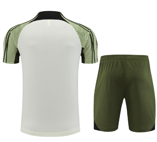 Barcelona 2023/2024 short sleeve and shorts tracksuit white