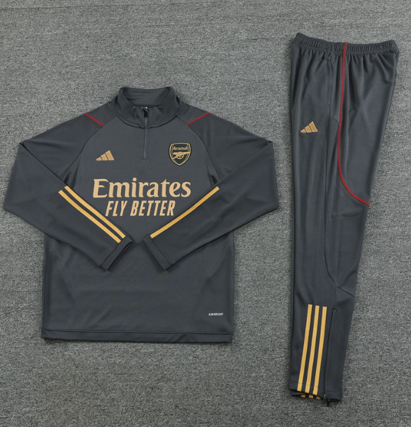 Arsenal 2023/2024 1/4 zipper tracksuit grey