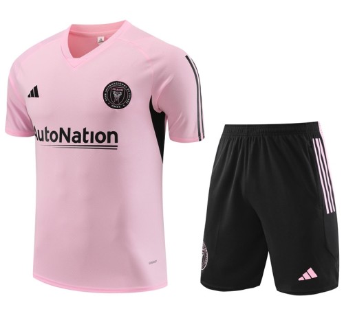 Inter Miami 2023/2024 short sleeve and shorts tracksuit pink Messi