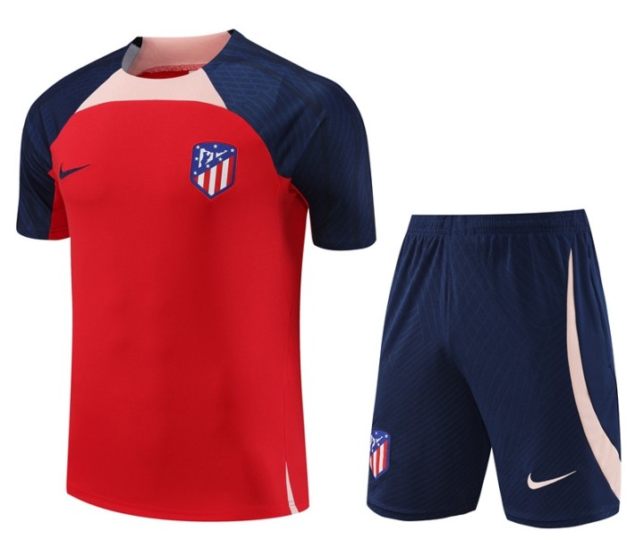 Atlético de Madrid 2023/2024 short sleeve and shorts tracksuit red