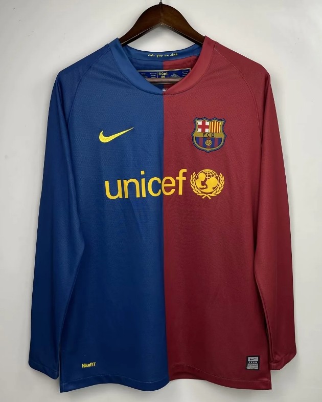 Barcelona 2008/2009 home retro shirt long sleeve messi