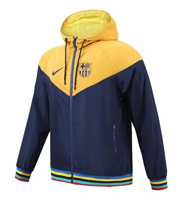 Barcelona 2023/2024 windbreaker coat yellow and blue