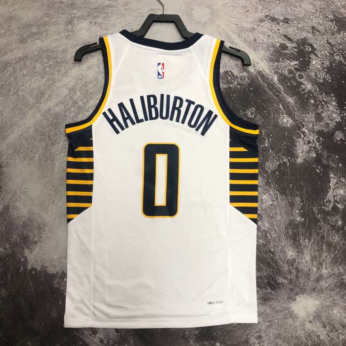 Indiana Pacers NBA HOME Shirt 2023 Season HALIBURTON 0