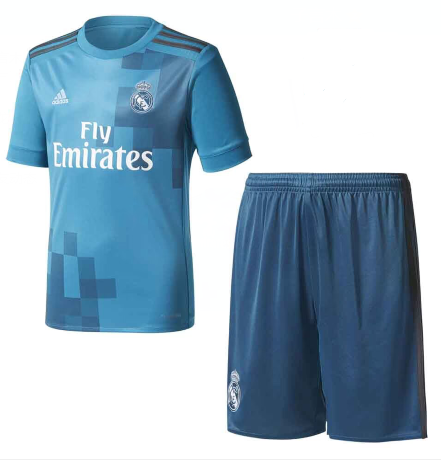 Real Madrid 2017/2018 third retro kids kit (top+shorts)