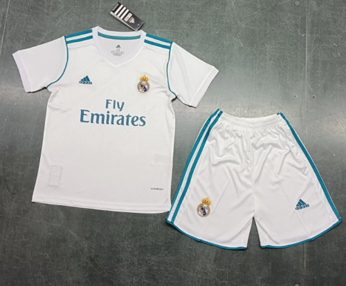 Real Madrid 2017/2018 home retro kids kit (top+shorts)