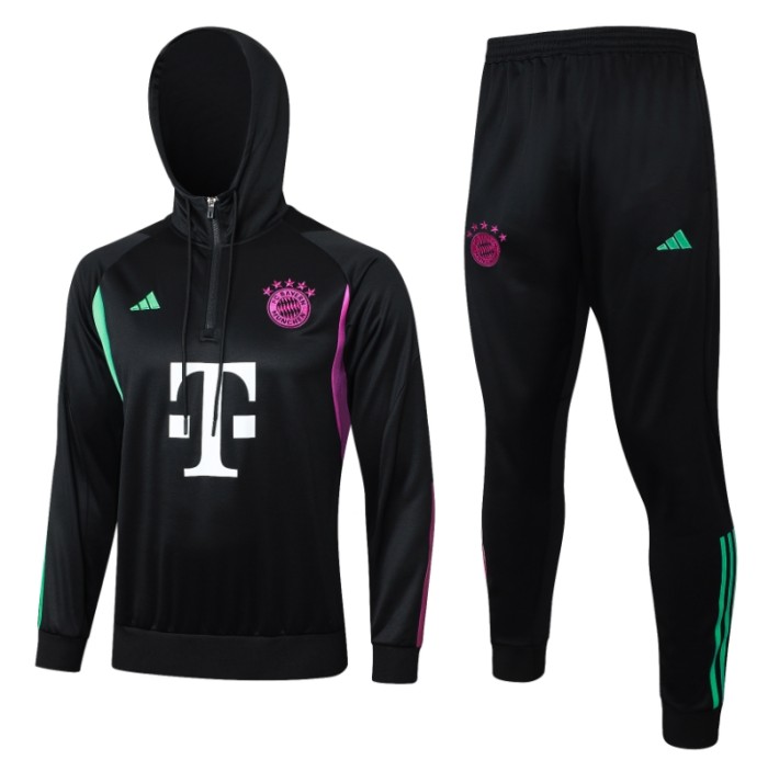 Bayern 2023/2024 hooded tracksuit Black