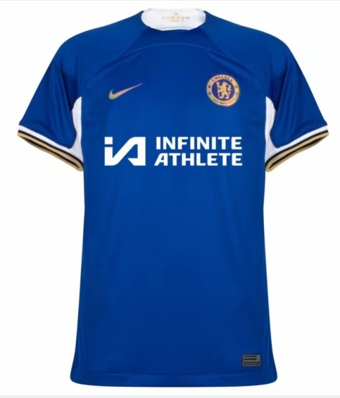 Chelsea 2023/2024 home shirt (with sponsor)