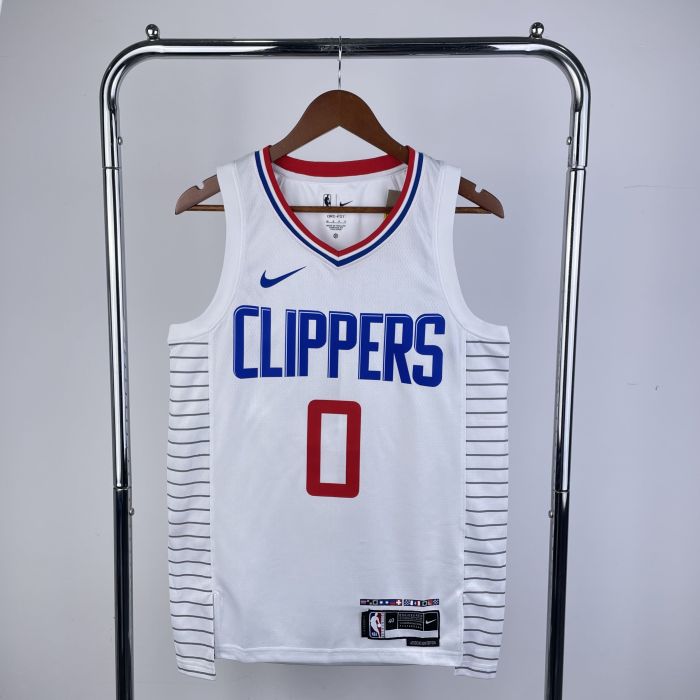 LA Clippers NBA Shirt 2023/2024 Season home White Russell Westbrook 0