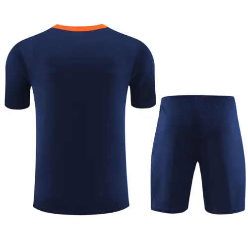 Netherlands 2024 short sleeve and shorts tracksuit royal blue