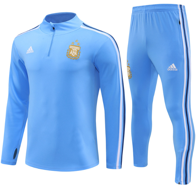 Argentina 2024 1/4 zipper tracksuit blue