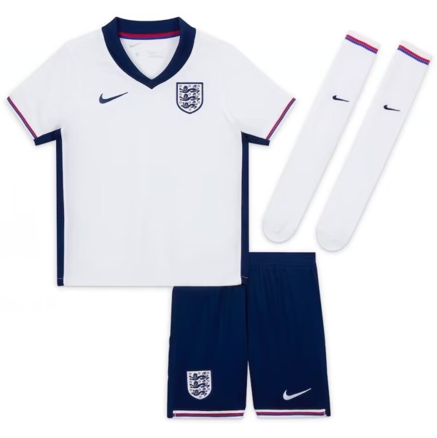 England Nation team 2024 home full set kit (Adult and Kids)