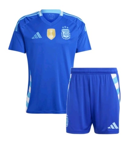 Argentina Nation team 2024 away full set kit (Adult and Kids)  Messi