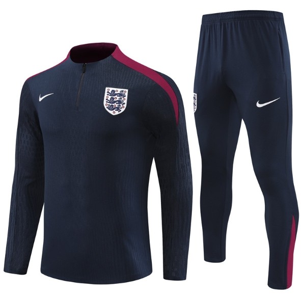 England 2024 1/4 zipper tracksuit tracksuit royal blue