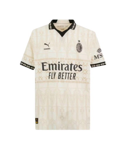AC Milan x PLEASURES 2023/2024 special version shirt white