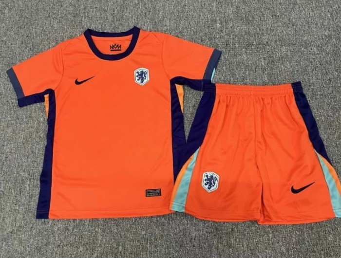 Netherlands Nation team 2024 home full set kit (Adult and Kids)