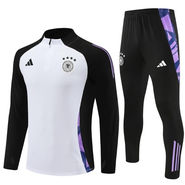 Germany 2024 1/4 zipper tracksuit tracksuit white