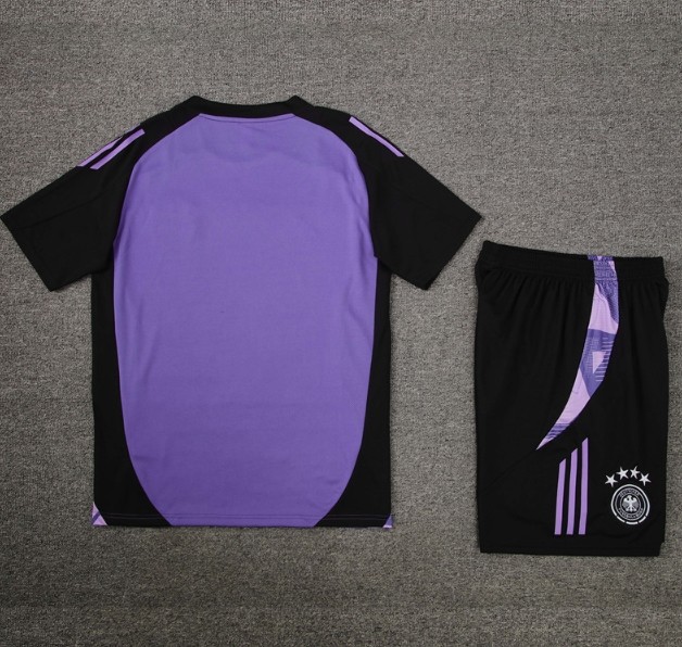 Germany 2024 short sleeve and shorts tracksuit purple