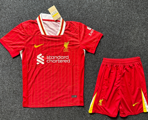 Liverpool 2024/2025 home full set kit (Adult and Kids)