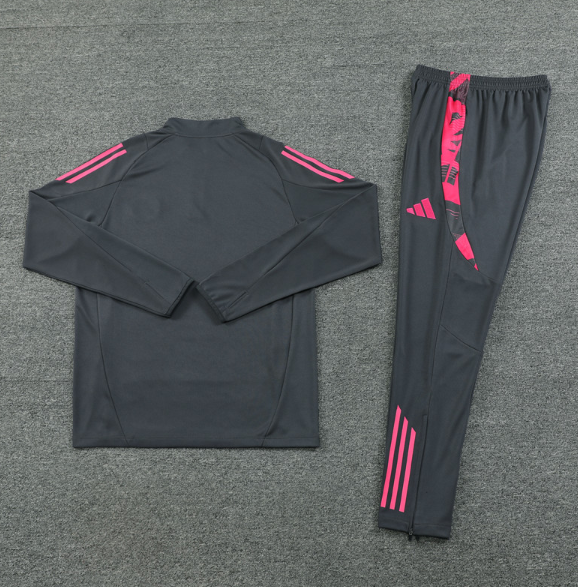 Germany 2024 1/4 zipper tracksuit tracksuit grey