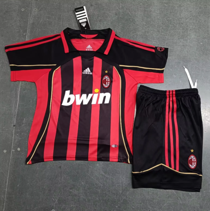 AC Milan 2006/2007 home retro kids kit (top+shorts)