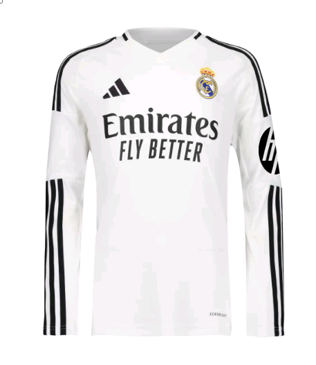 Real Madrid 2024/2025 home shirt (long sleeve)