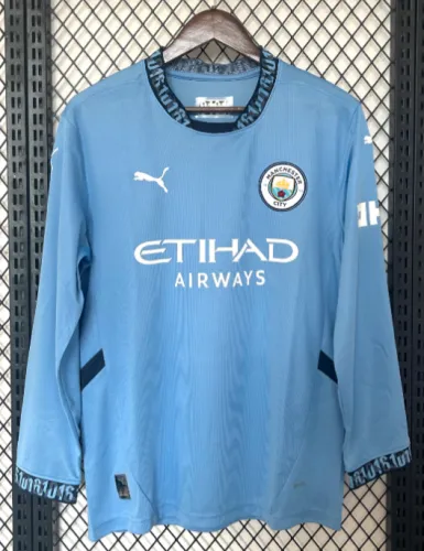Manchester City 2024/2025 home shirt haaland long-sleeve