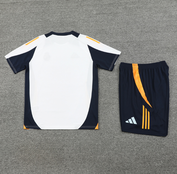 Real Madrid 2024/2025 short sleeve and shorts tracksuit white