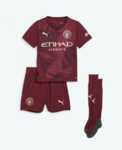 Manchester City 2024/2025 third full set kit (Adult and Kids)