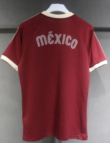 Mexico retro cotton shirt red