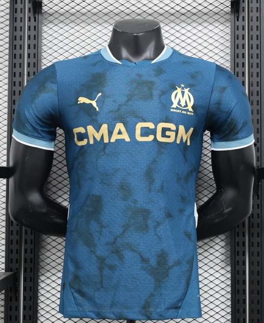 Marseille 2024/2025 away player version shirt