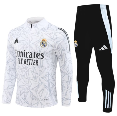 Real Madrid 2024/2025 1/4 zipper tracksuit white