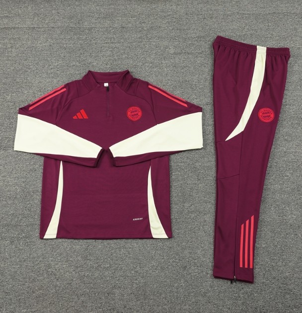 Bayern 2024/2025 1/4 zipper tracksuit  red