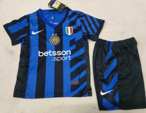 Inter Milan 2024/2025 home full set kit (Adult and Kids)