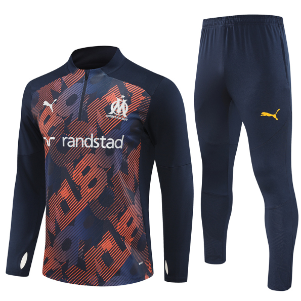 Marseille  2024/2025 1/4 zipper tracksuit camouflage red