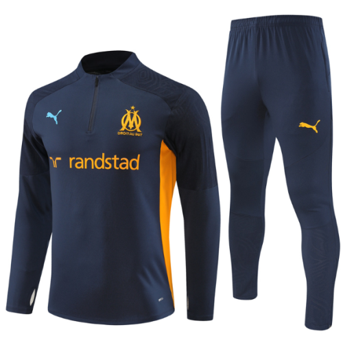 Marseille  2024/2025 1/4 zipper tracksuit royal blue