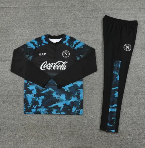 Napoli 2024/2025 1/4 zipper tracksuit camouflage blue