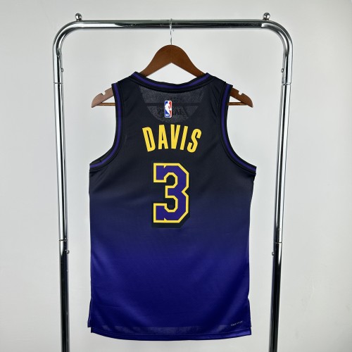 Lakers NBA Shirt 2025 Season City Version DAVIS 3