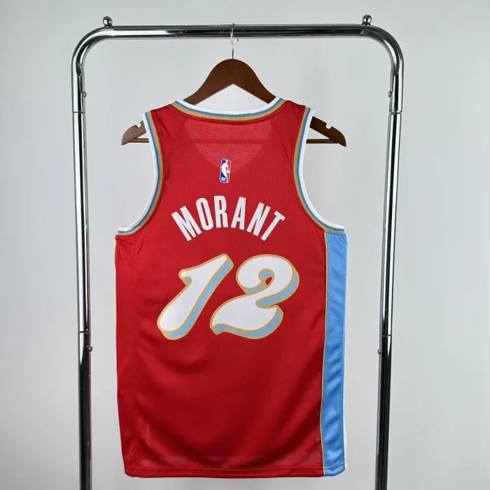 Memphis Grizzlies NBA Shirt 2025 Season City Version MORANT 12