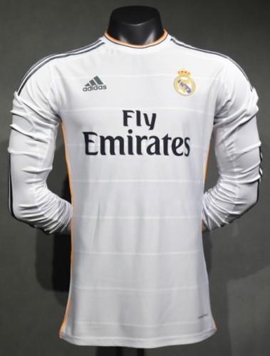 Real Madrid 2013/2014 home retro shirt Player version long-sleeve Ronaldo