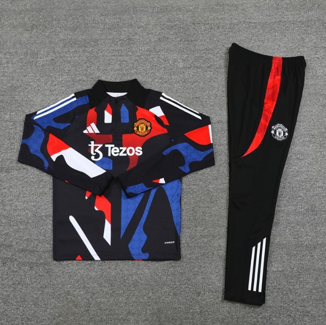 Manchester United  2024/2025 1/4 zipper tracksuit camouflage