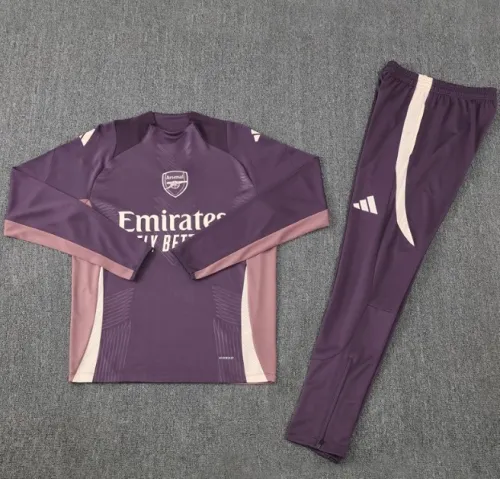Arsenal 2024/2025 1/4 zipper tracksuit  purple