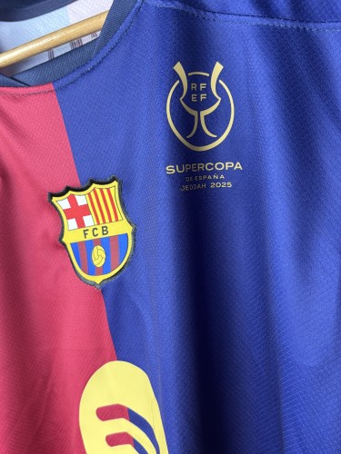 Barcelona 2024/2025 home shirt Spain Super Cup Final version