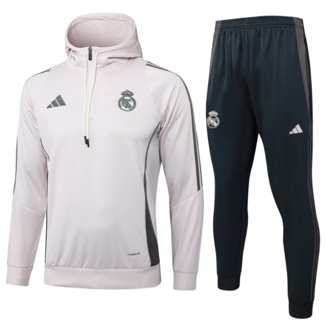 Real Madrid 2024/2025 hooded tracksuit light pink
