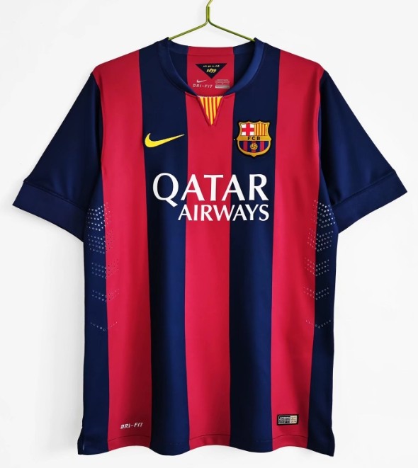 Barcelona 2014/2015 home retro shirt Messi Neymar JR