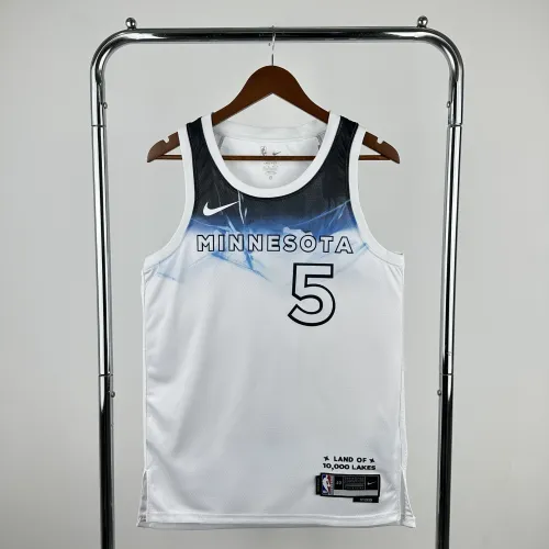 Minnesota Timberwolves NBA shirt 2025 City Version EDWARDS 5