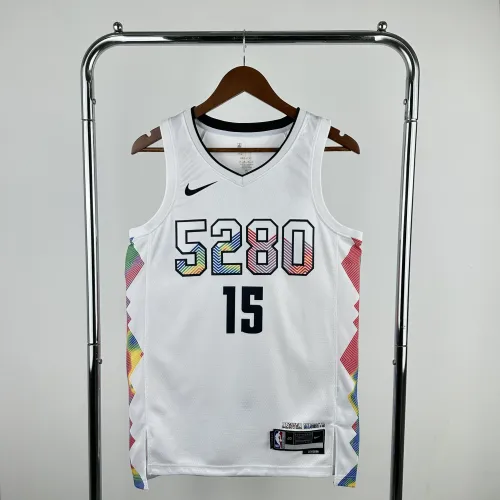 Denver Nuggets NBA Shirt 2025 Season City Version JOKIC 15